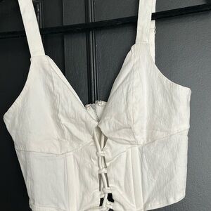 White Sleeveless Women's Top